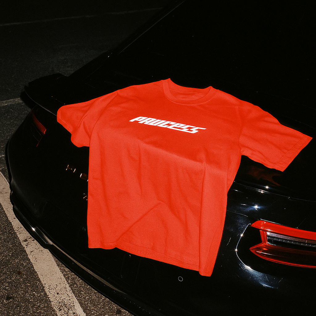 PROCESS TEE | RED & WHITE