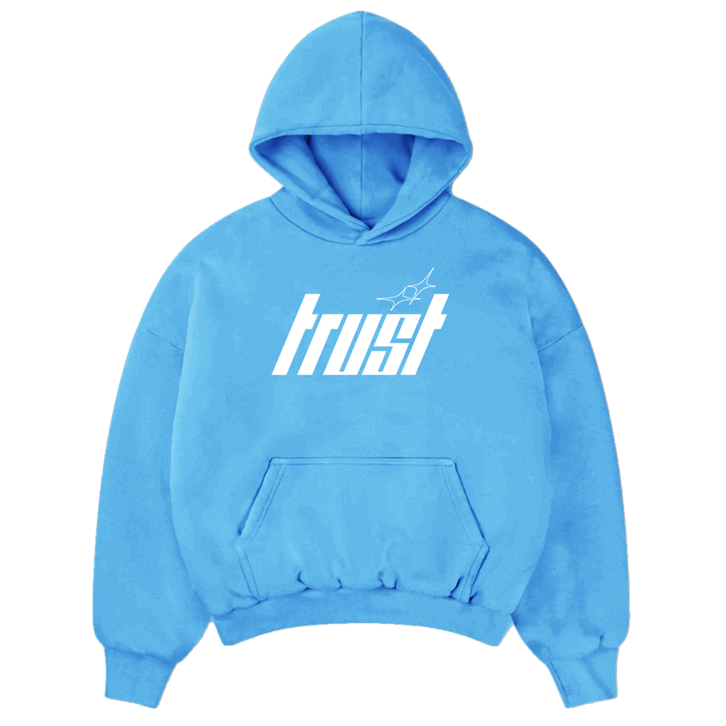 TRUST HOODIE | BLUE & WHITE