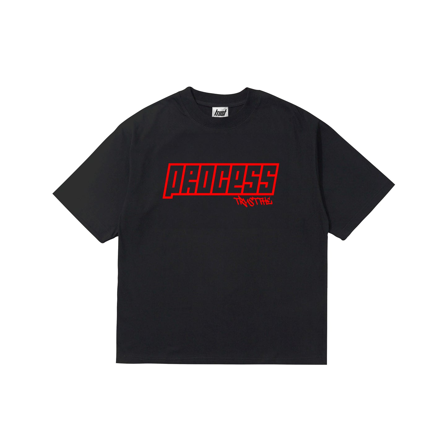 PROCESS TEE | BLACK & RED COLOUR WAY