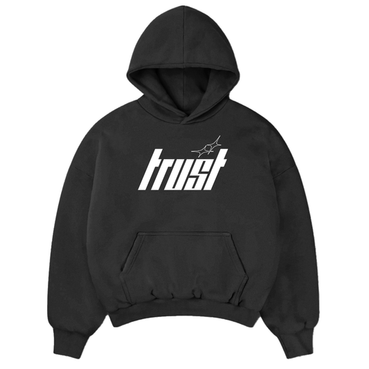 TRUST HOODIE | BLACK & WHITE