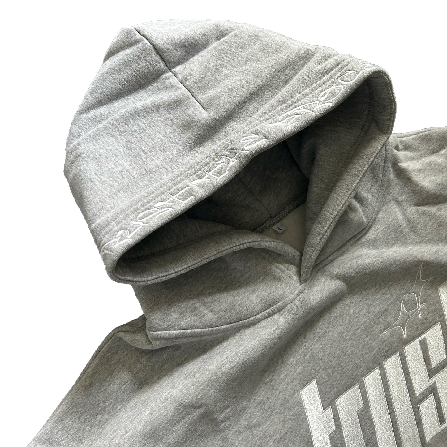 EMBROIDERED HEAVYWEIGHT TRUST TRACKSUIT | GREY & WHITE